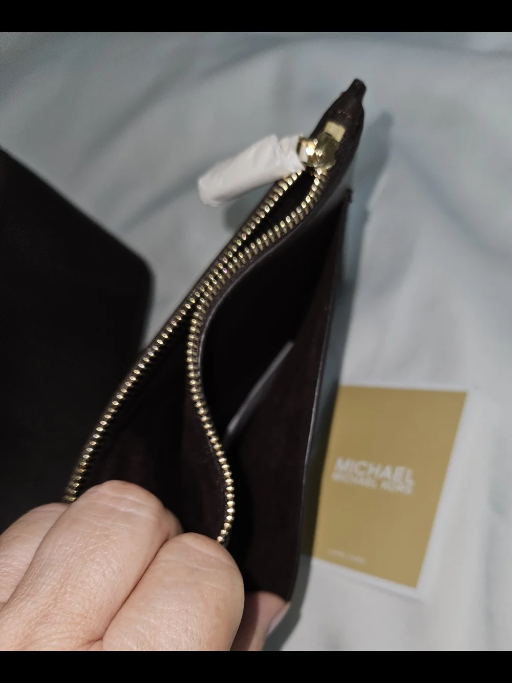 Michael Kors Brown Suede Bucket Bag with Pouch